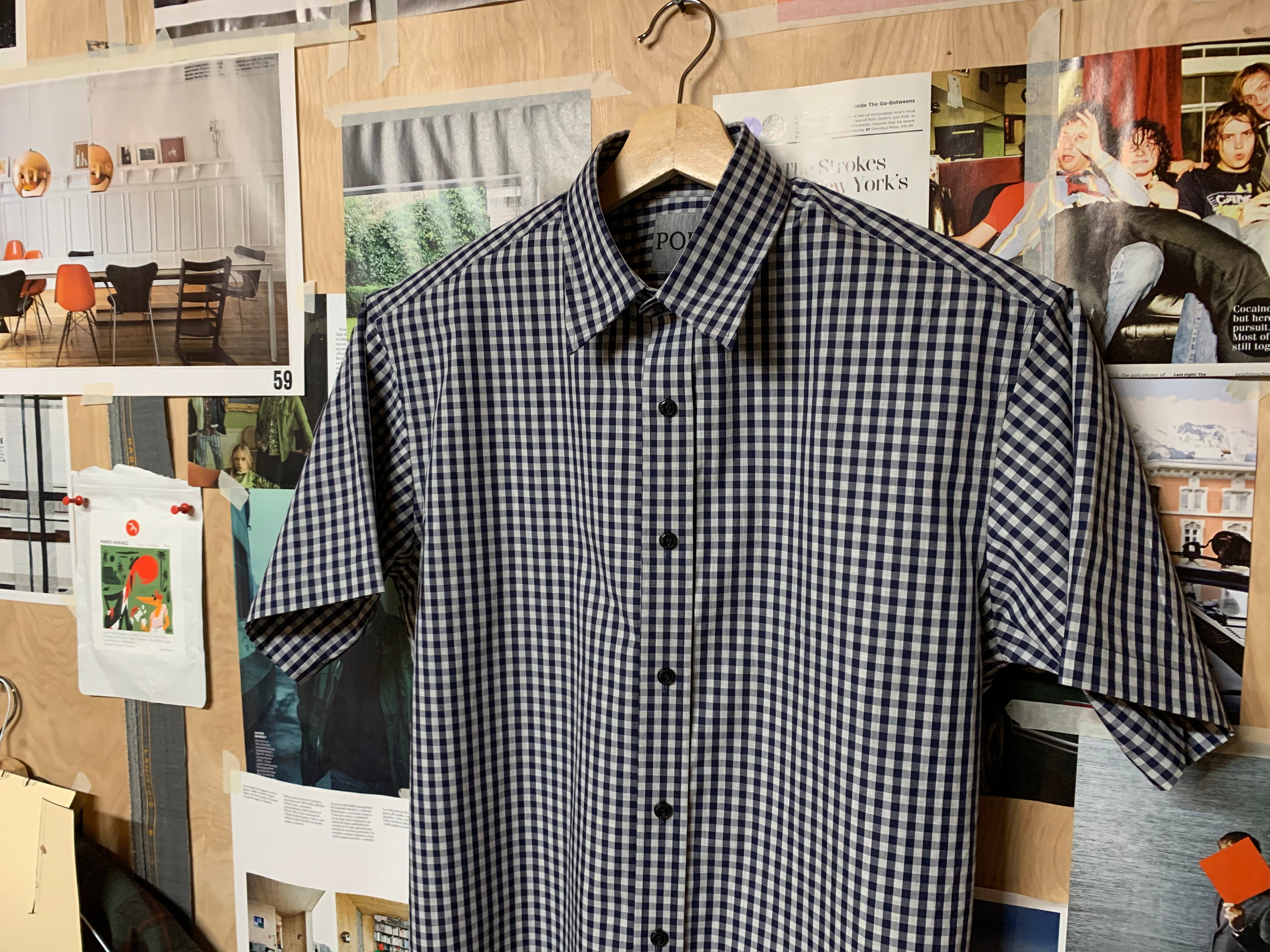 60% OFF! USE CODE: DEADSTOCK AT CHECKOUT BLUE CHECK SHORT SLEEVE DAILY DRIVER