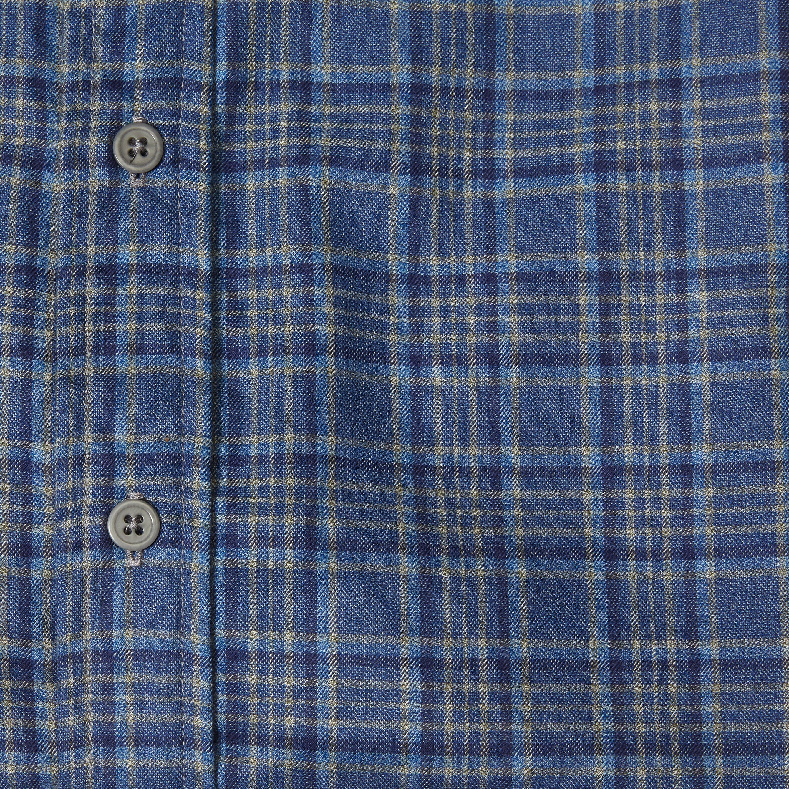 60% OFF AT CHECK OUT! BLUE PLAID LONG SLEEVE DAILY DRIVER