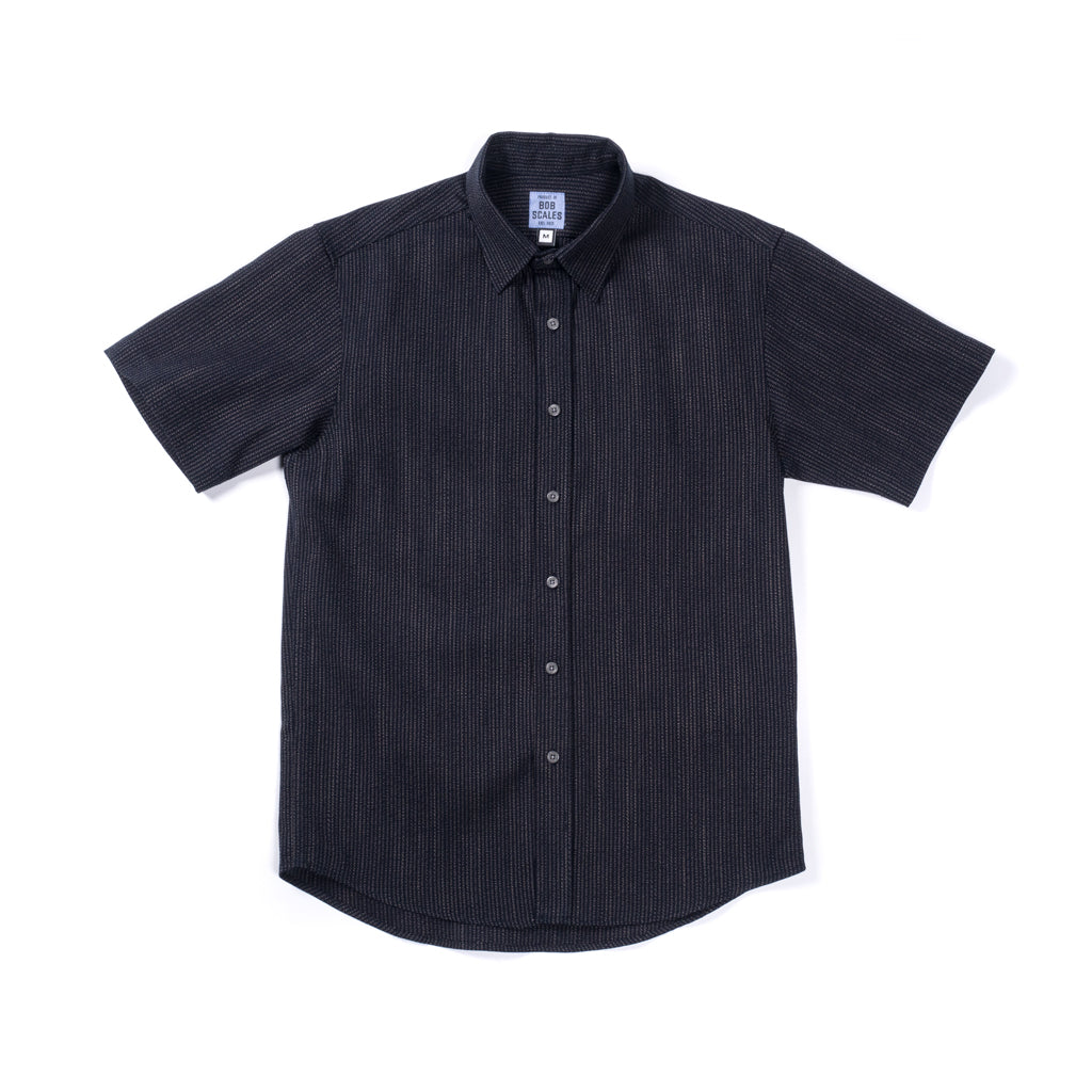 WOVEN TICK STRIPE SHORT SLEEVE DAILY DRIVER
